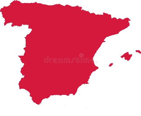 Mapa Da Espanha Ilustração Do Vetor Ilustração De Oceano 31930827