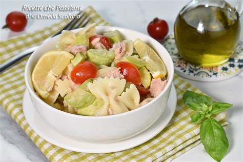 Insalata Di Pasta Con Tonno E Zucchine Al Limone Ricette Che Passione