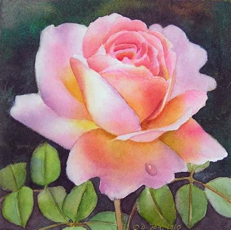 Two New Pink Rose Paintings And A Demo At Susanart Forum Watercolor