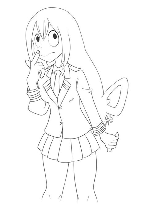 Download Tsu Lineart🐸 | My Hero Academia Amino