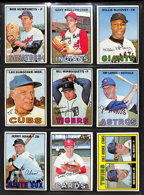 Lot Detail 1967 Topps Low Number Baseball Card Set Cards 1 533