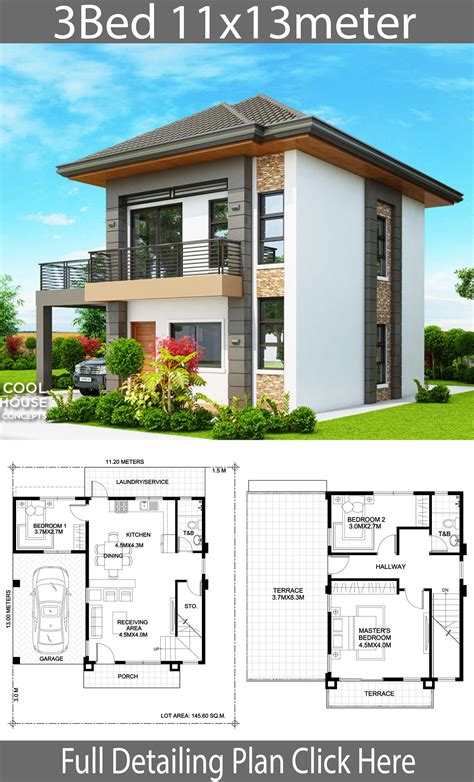 Floor Plan Simple Low Cost Storey House Design Philippines Home And