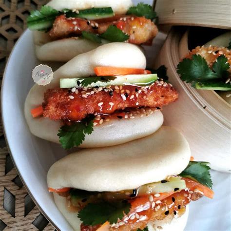 Gua Bao Sandwich Ta Wanais En Recette Asiatique Repas Poulet Carottes
