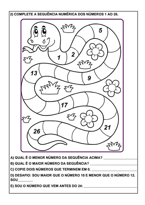 👍matemática Adição E Sequência Numérica 1º Ano Atividade De