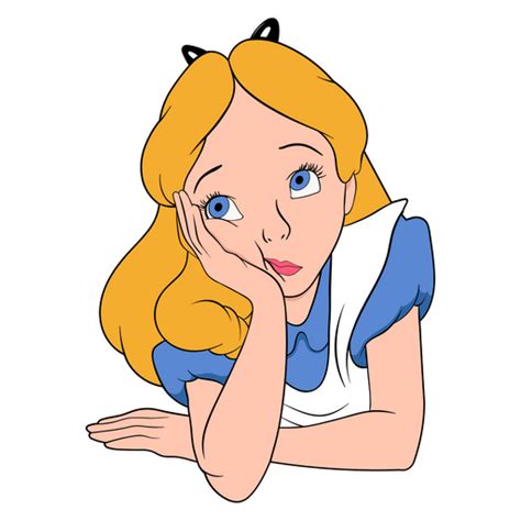 Choose from thousands of designs or make your own today! Bored Alice in Wonderland Sticker - Sticker Mania