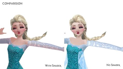 Let It Go Elsa Mmd Shader Youtube