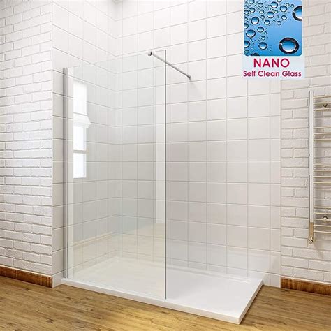 Elegant 1200mm Wet Room Shower Screen Panel 8mm Easy Clean Glass Walk