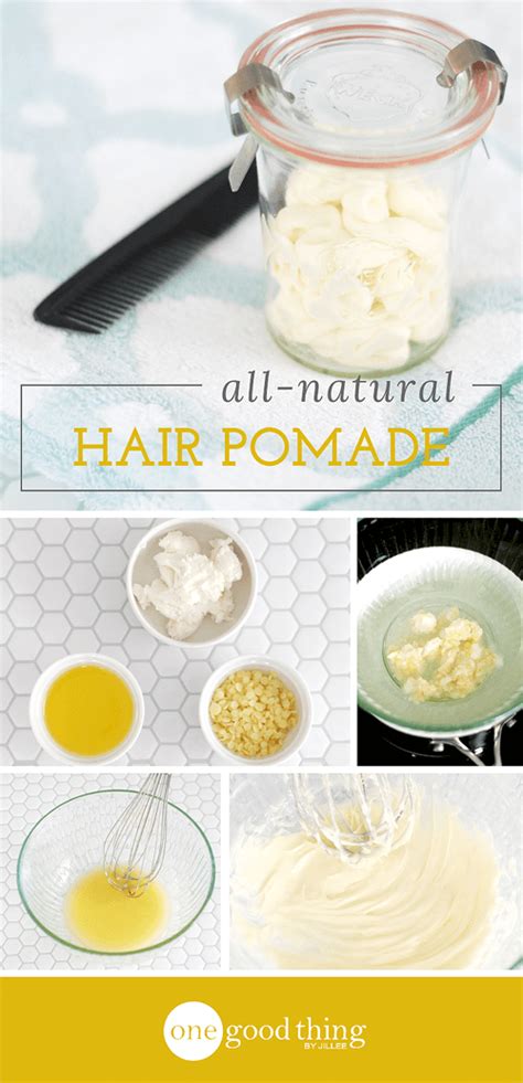 Allow it to cool and set. Make Your Own All-Natural Hair Pomade - One Good Thing by ...
