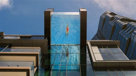 Extending From A Honolulu Tower This Glass Bottomed Swimming Pool