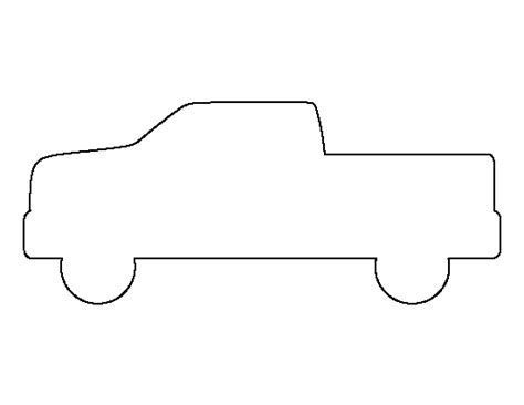 Truck Template Printable