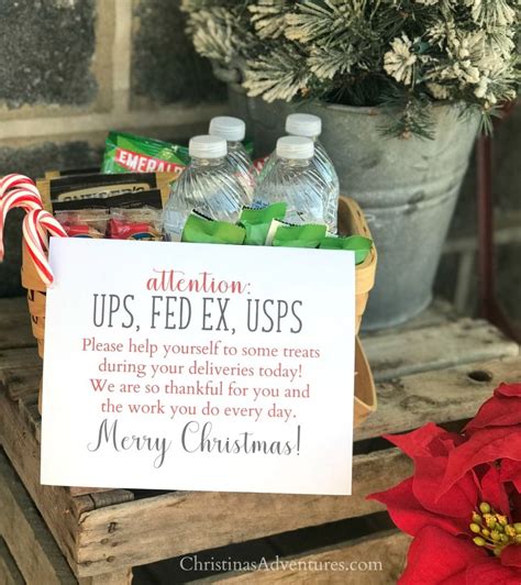Body wash.candy.coffee mugs.hair gel.cocoa.and even a stuffed animal or two! Mail carrier gift | Christmas mail, Holiday signs ...