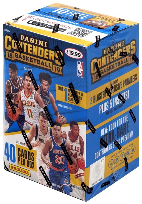 Nba Panini 2018 19 Contenders Basketball Trading Card Blaster Box 5 Packs 1 Autograph Or