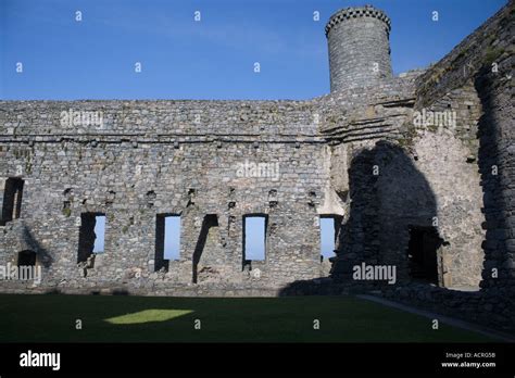 Harlech Castle Interior North Wales Stock Photo Alamy
