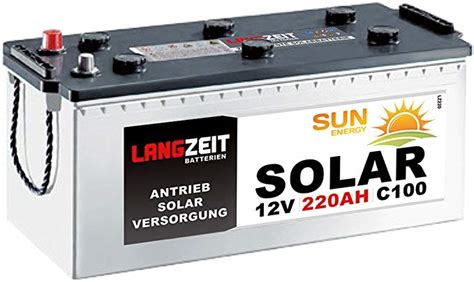 Langzeit Solarbatterie 220ah 12v Batterie Test 2023 2024