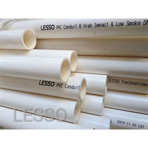 Pipa PVC Conduit LESSO 20mm 2.9meter 1/2 Fitting Pipa Listrik Pipa