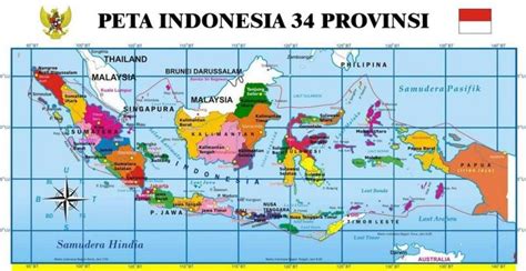9+ Peta Indonesia Detail, Jelas, Lengkap dengan Nama 35 ...