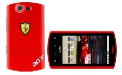 Specifications of acer ferrari phone: autojdid » Liquid Acer Ferrari E Smart Phone