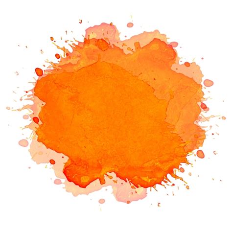 Free Vector Hand Draw Orange Splash Watercolor Background
