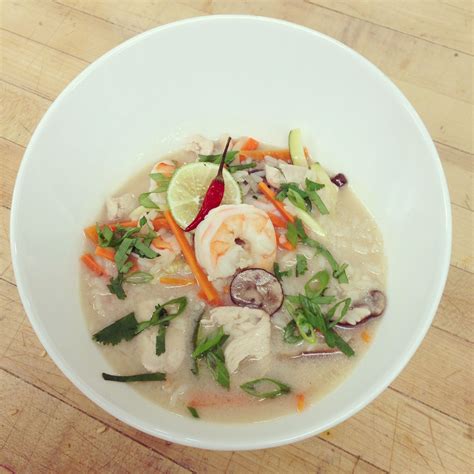 Spicy Thai Coconut Soup With Shrimp And Chicken Coconut Soup Spicy