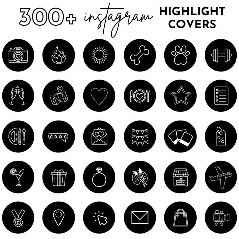300 Black And White Instagram Highlight Cover Icons Sammy Anne