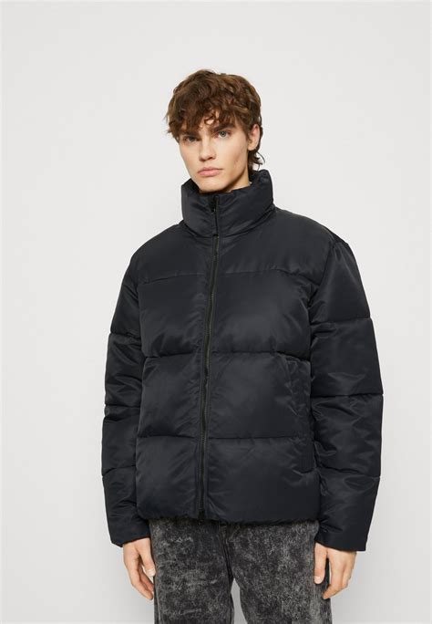 abercrombie and fitch heavy puffer winter jacket black zalando