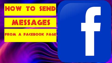 How To Send Message From Facebook Page Youtube