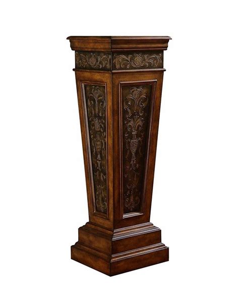 Wooden Ornate Pedestal 14x14x43 The Compleat Sculptor