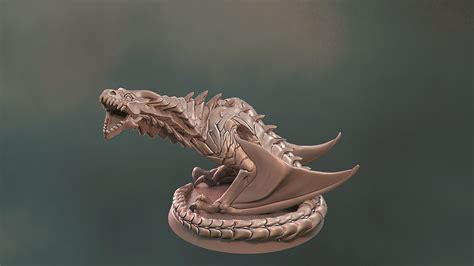 Dragon 3d Print Fantasy Miniature Game Cgtrader