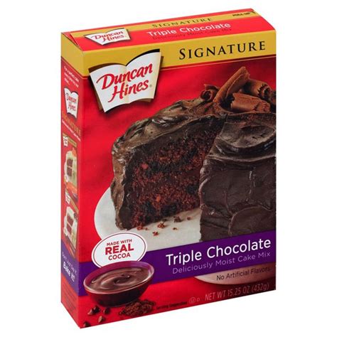 Customers also viewed these products. Duncan Hines Cake Mix, Triple Chocolate, Perfectly Moist (15.25 oz) - Instacart