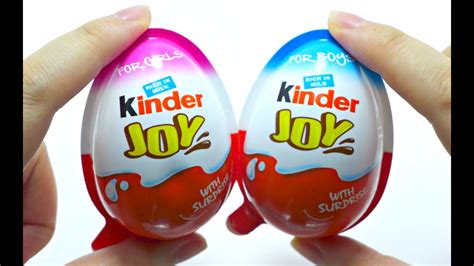 Kinder Joy Surprise Eggs For Boys And Girls Youtube