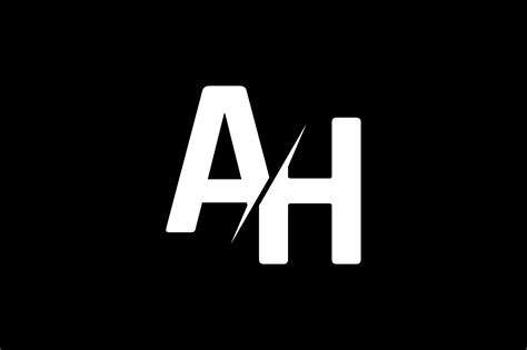Monogram Ah Logo Design Graphic By Greenlines Studios · Creative