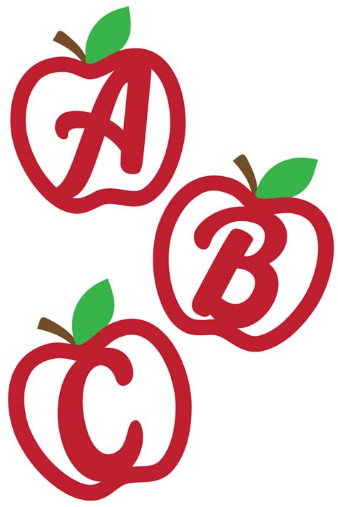 Apple Alphabet Svg Cut Files Laptrinhx