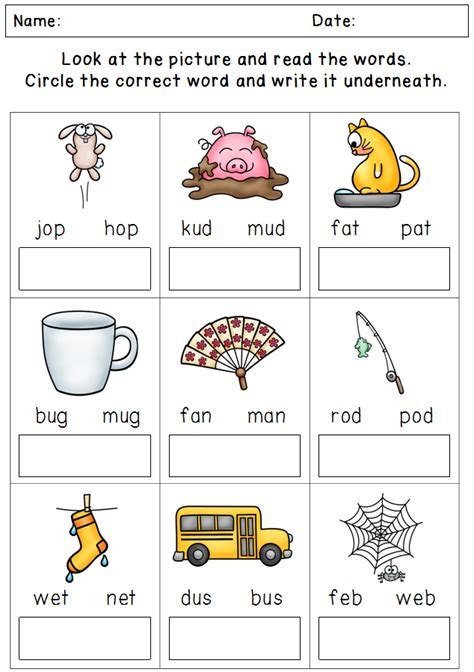Kindergarten Reading And Phonics Worksheet Packet Mamas Learning Corner