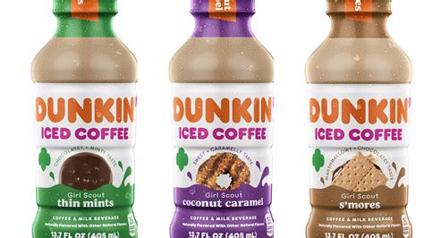 Dunkin Launches Bottled Iced Coffee In Girl Scout Cookie Flavors Klas