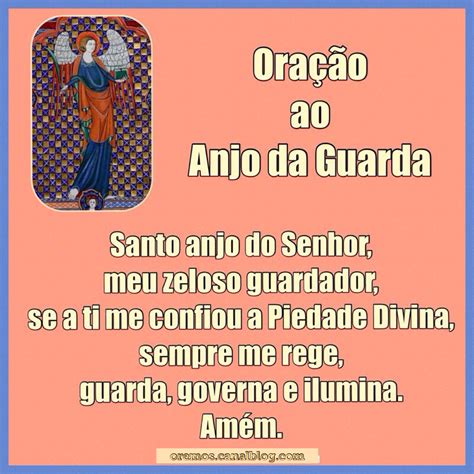 OraÇÃo Ao Anjo Da Guarda Oremos Orações Novenas And Meditações