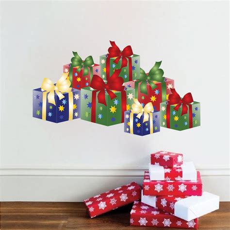 Buy christmas wall decals in time for the season! Christmas Present Wall Decals - Christmas Murals - Primedecals