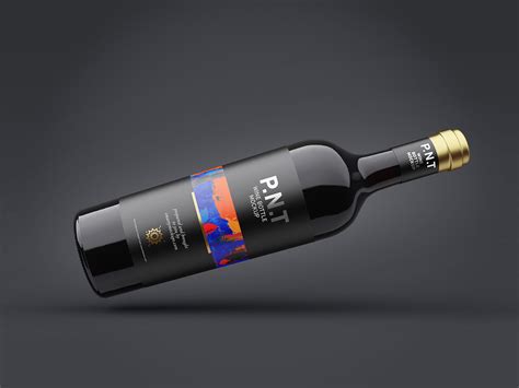Download Free wine bottle mockup on Behance