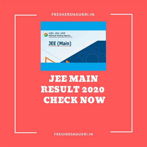 Jee main the probability of attempting engineering among science graduates is really high. NTA JEE Main Result 2020 (Out) | freshersnaukri.in