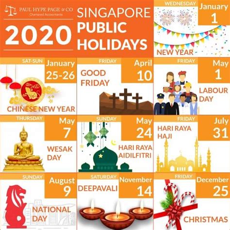 This page contains a national calendar of all 2020 public holidays. Singapore Public Holidays in 2020 | Singapore Public Holidays