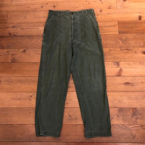 70 s us army baker pants cotton satin knot co ltd