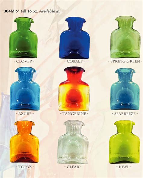 Heart Of Glass Blenko Glass Blenko Water Bottles