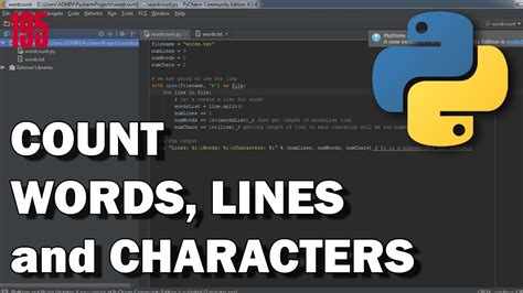 PYTHON Count Lines Words And Characters In Text File YouTube