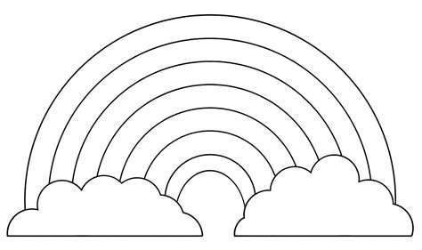 Free Printable Rainbow Template