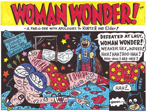 WONDER WOMAN 7 PAGE PARODY Original Art Parody Dexter Cockburn