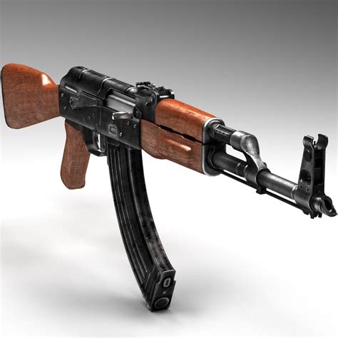 Rifle Ak 47 3d Model