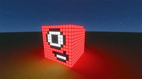 Building Glowing Numberblock Live 1 To 10 Long Video Minecraft