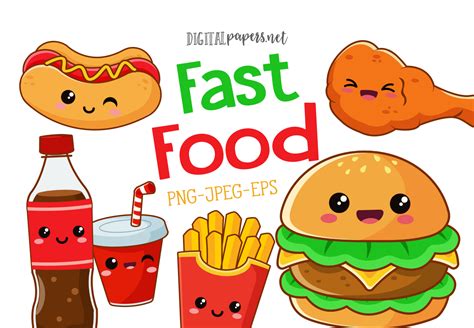 Kawaii Fast Food Clipart Fast Food Clipart Fast Food Clip