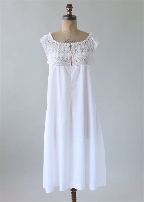 Vintage 1920s Crochet And Cotton Summer Dress Raleigh Vintage