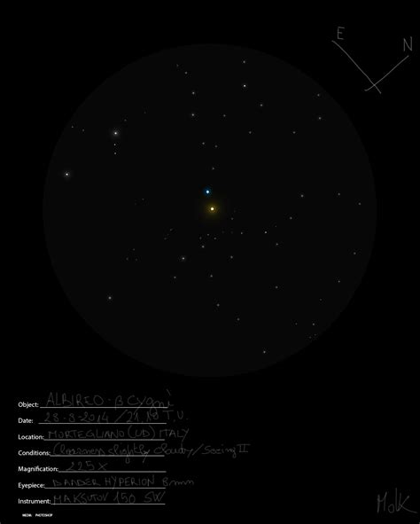 Albireo Astronomy Sketch Of The Day