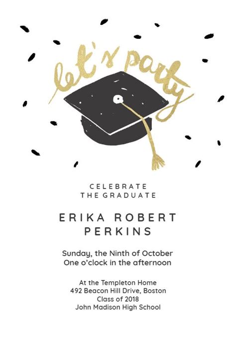 118 Best Graduation Party Invitation Templates Images On Pinterest
